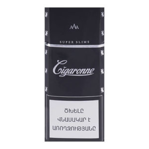 Сигареты Cigaronne Superslim Black (Сигарон Суперслим Блэк)